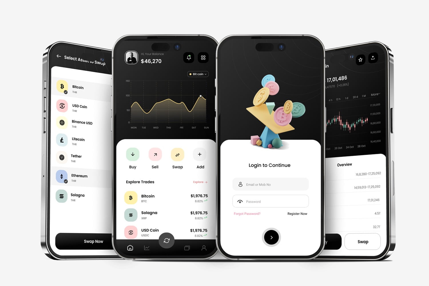 Crypto Ui UX concept